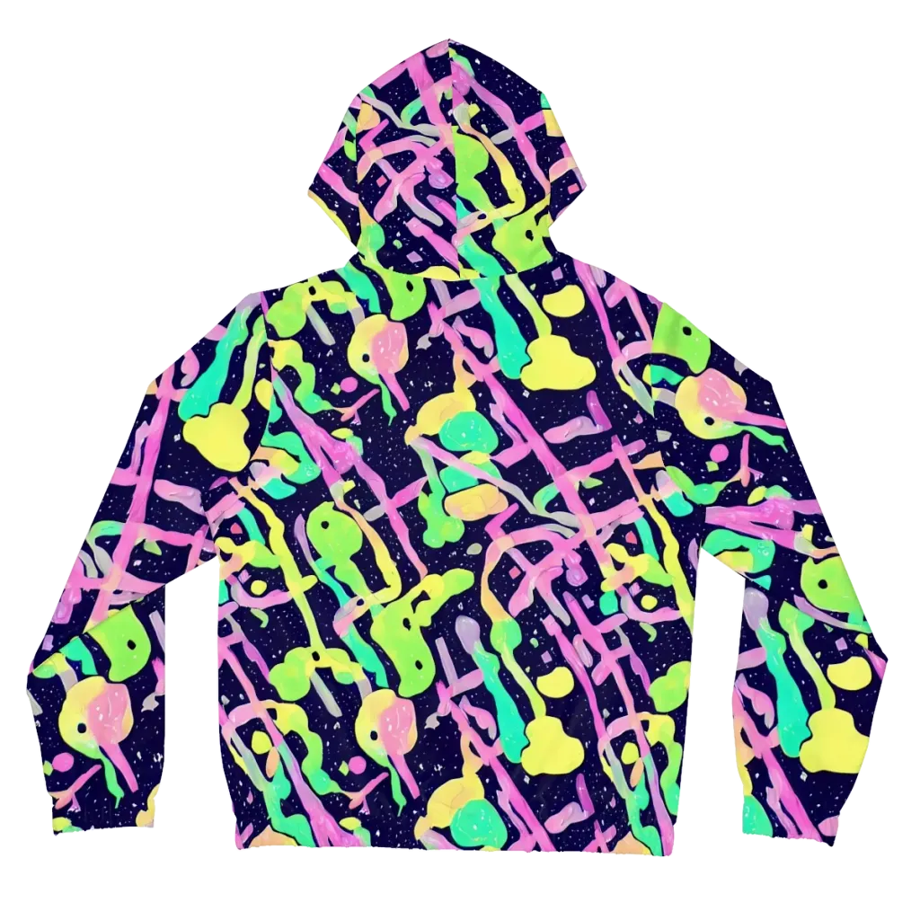 Electric Goo on Women's Full-Zip Hoodie — Back