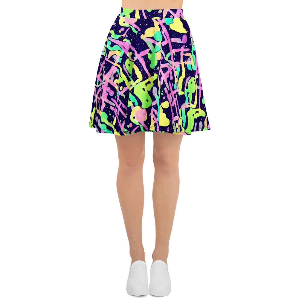 Electric Goo on Skater Skirt — Front