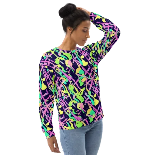 Electric Goo on a Sweatshirt