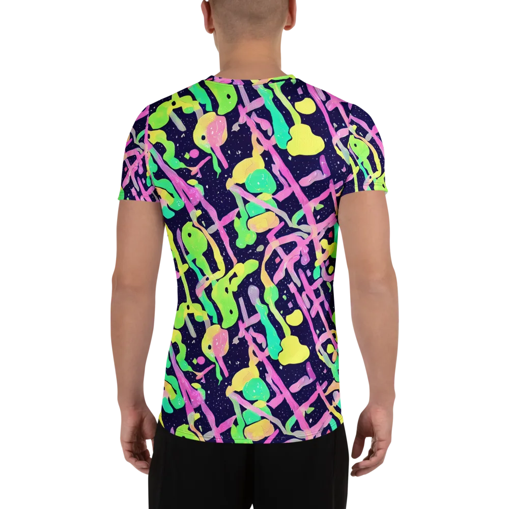 Electric Goo on Men's Athletic T-Shirt — Back