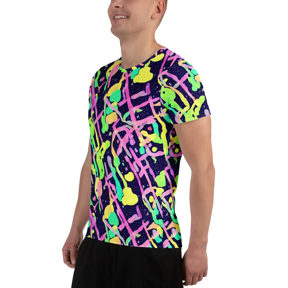 Electric Goo on Men's Athletic T-Shirt — Left