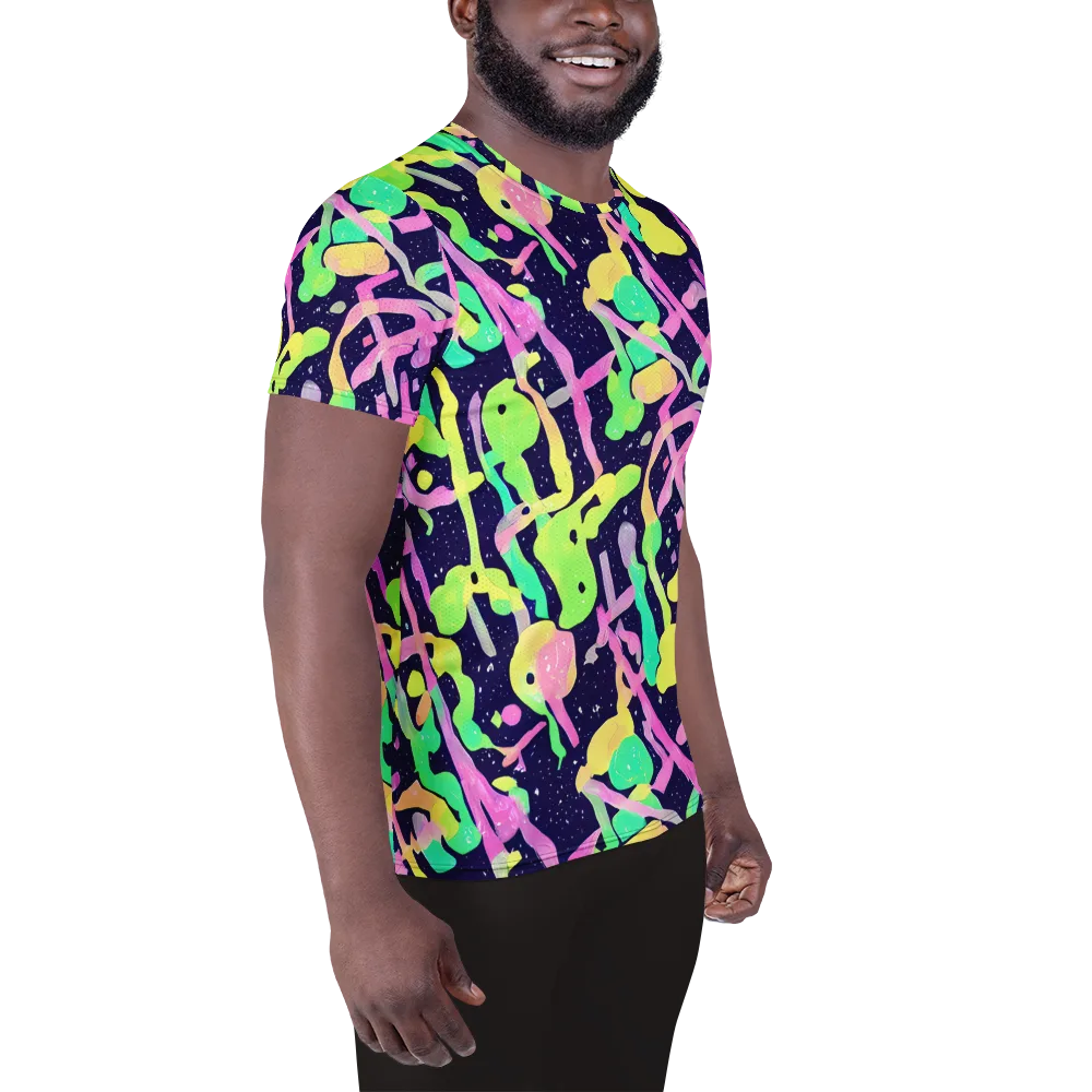 Electric Goo on Men's Athletic T-Shirt — Right