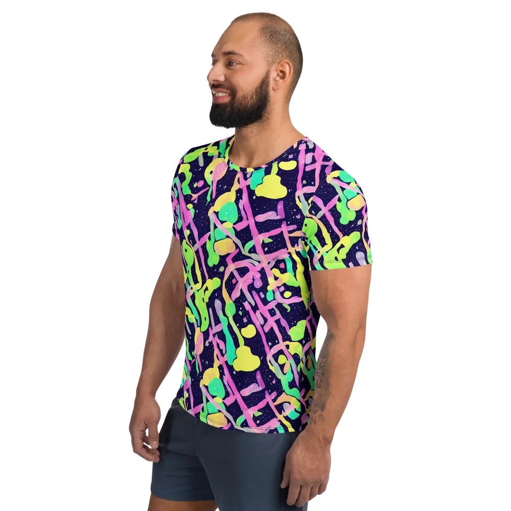 Electric Goo on Men's Athletic T-Shirt — Left