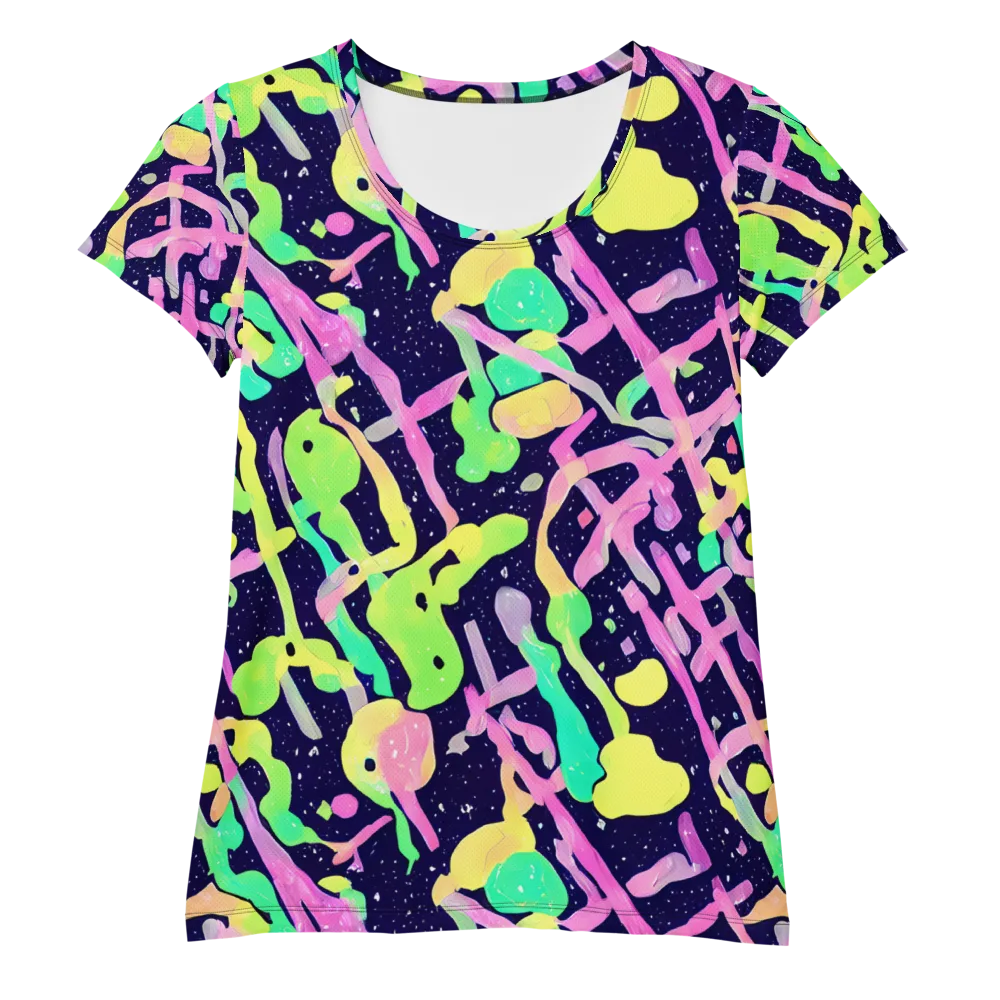 Electric Goo on Women's Athletic T-Shirt — Front