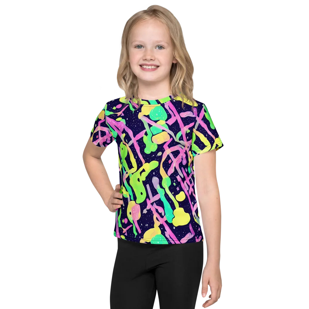 Electric Goo on Kids Crew Neck T-Shirt — Front