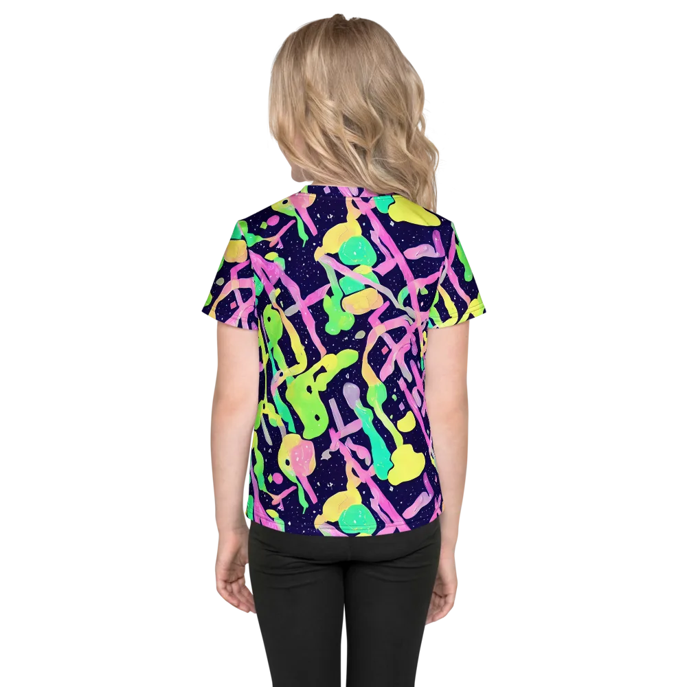 Electric Goo on Kids Crew Neck T-Shirt — Back