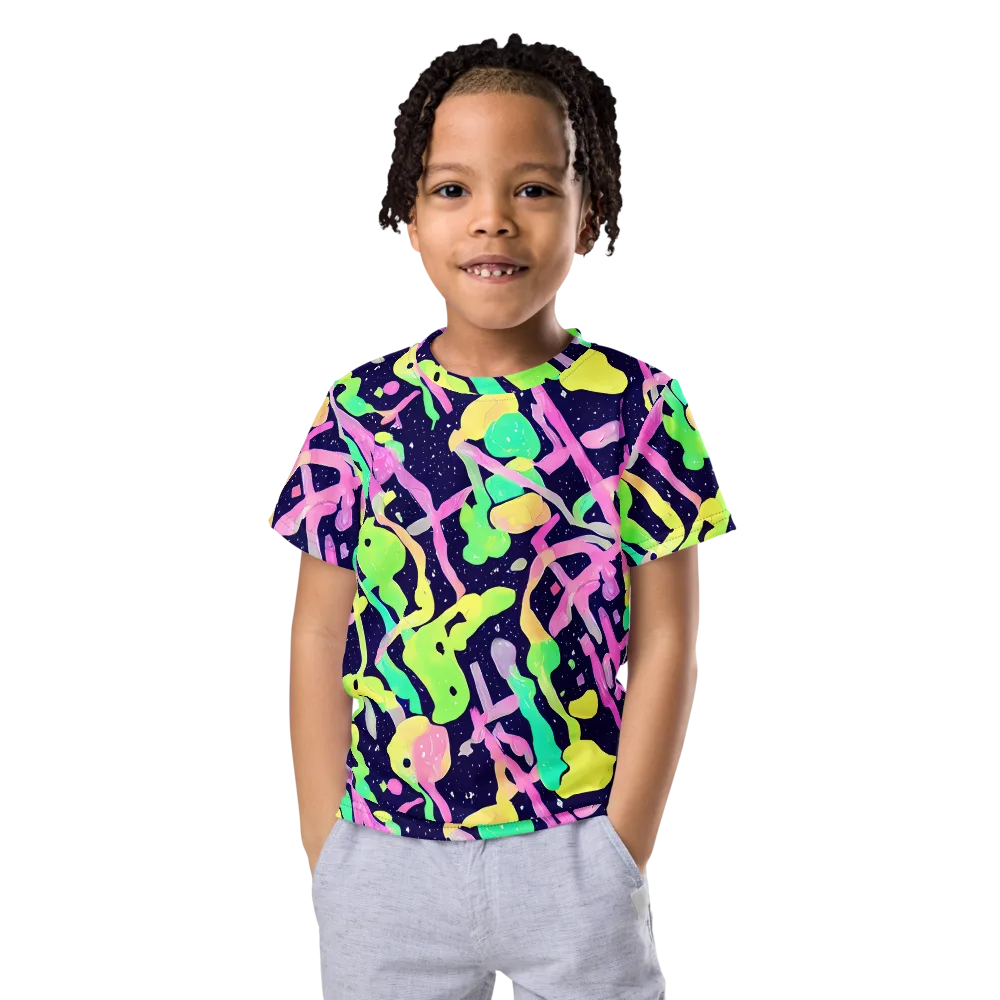 Electric Goo on Kids Crew Neck T-Shirt — Front