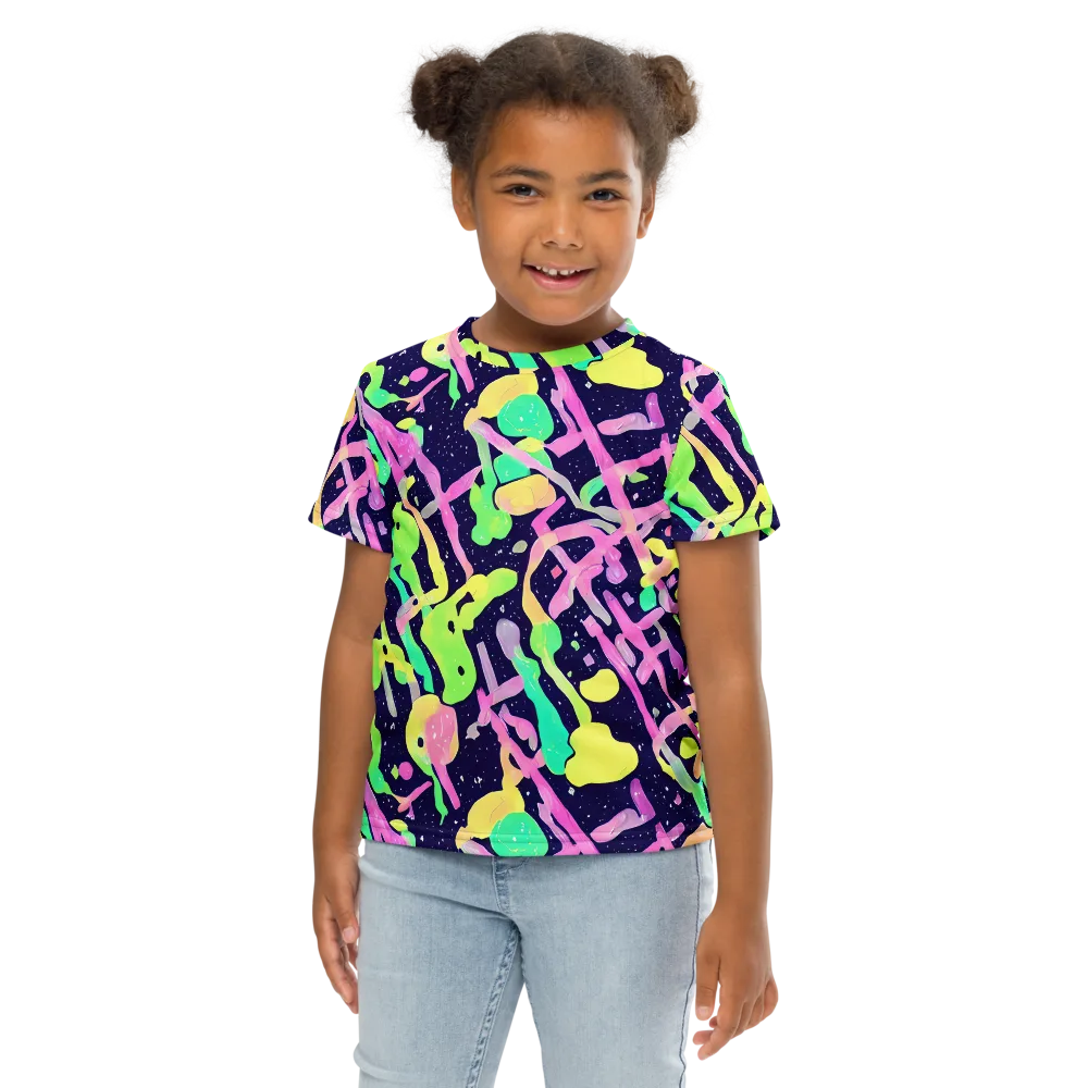 Electric Goo on Kids Crew Neck T-Shirt — Front