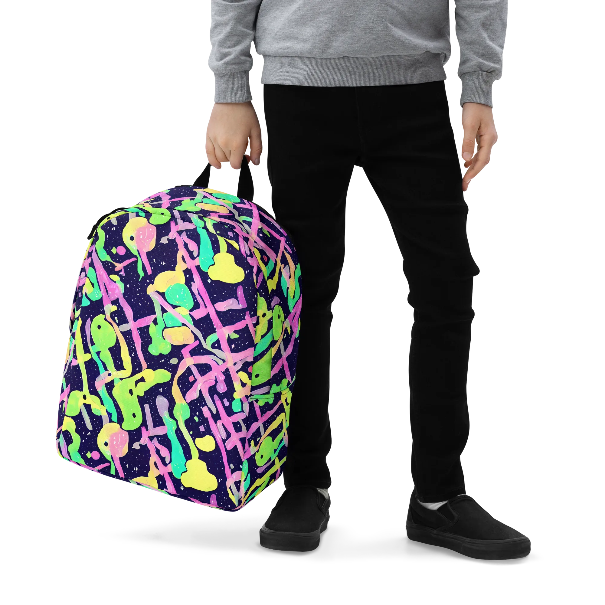 Electric Goo on Minimalist Backpack — Zoomed-in