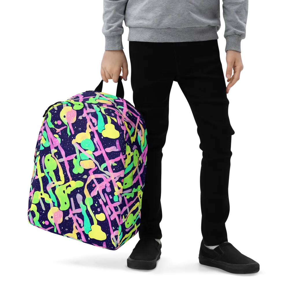 Electric Goo on Minimalist Backpack — Zoomed-in