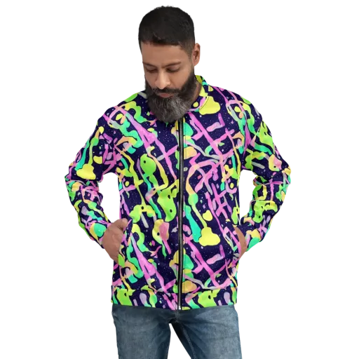 Electric Goo on a Bomber Jacket