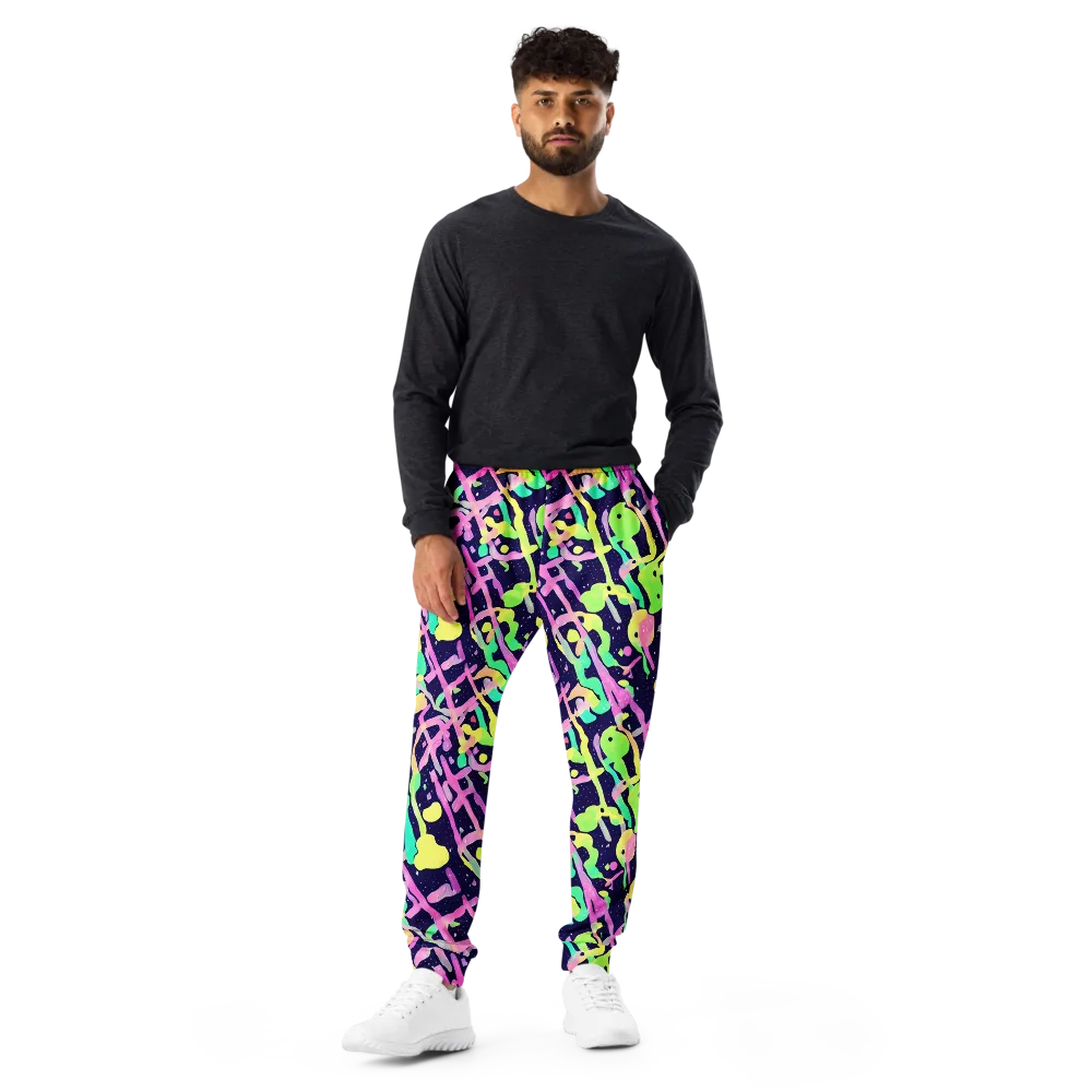 Electric Goo on Men's Joggers — Front