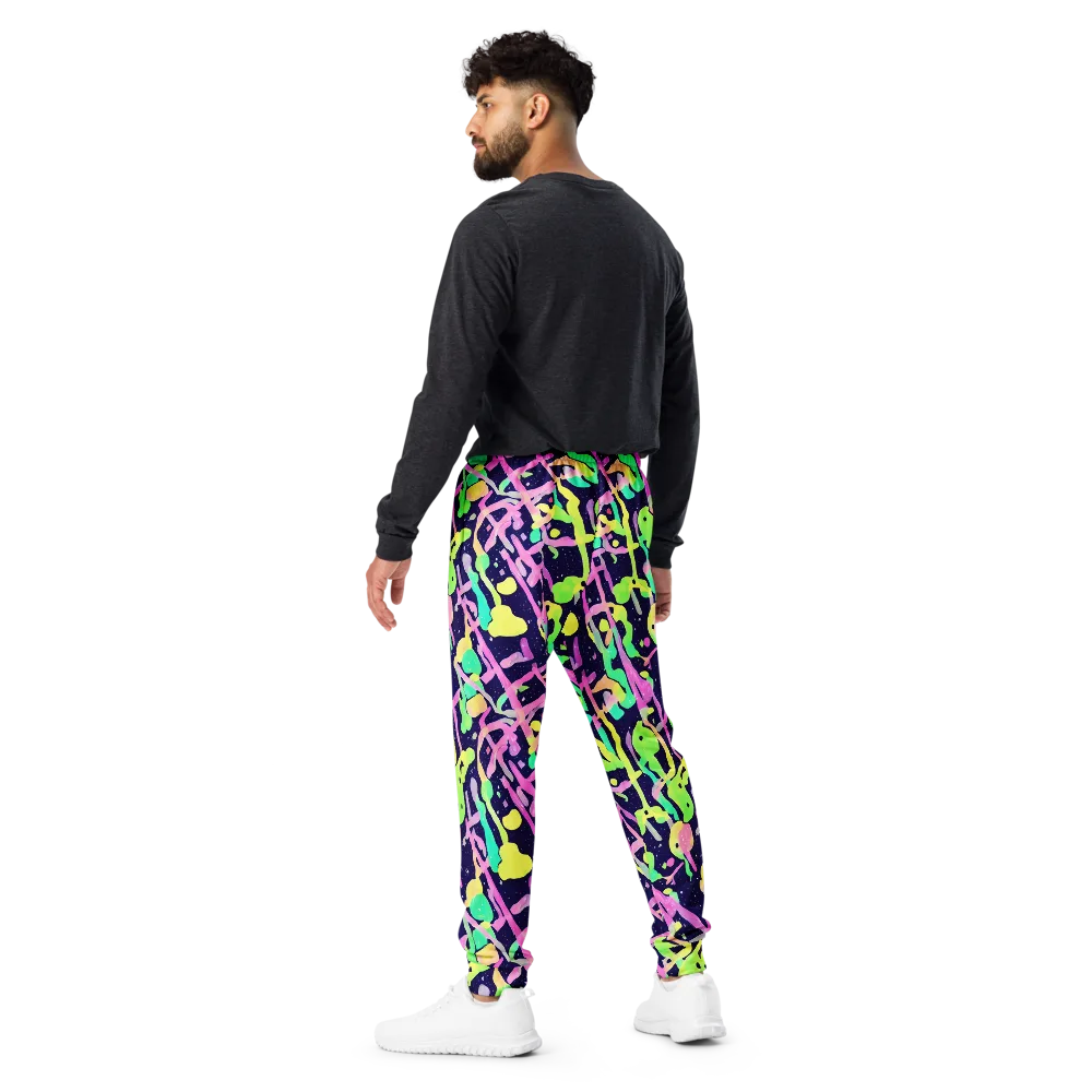 Electric Goo on Men's Joggers — Back
