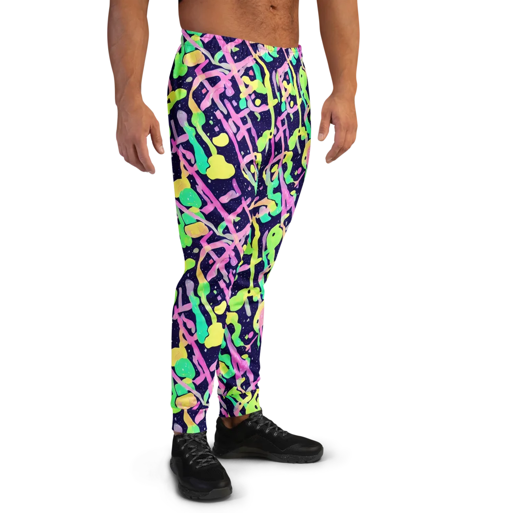Electric Goo on Men's Joggers — Right