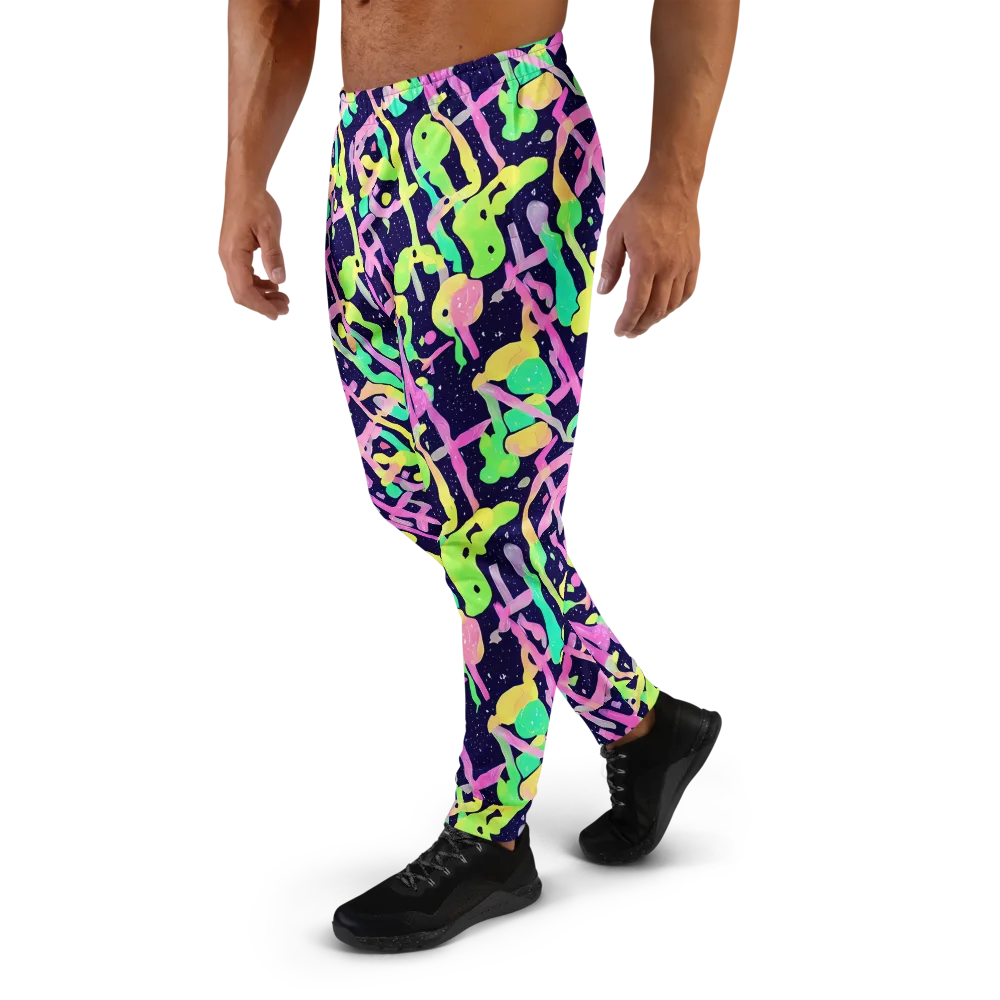 Electric Goo on Men's Joggers — Left