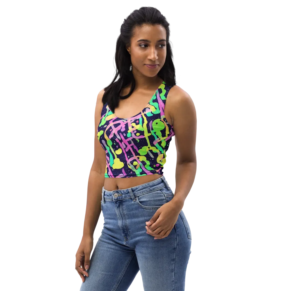 Electric Goo on Crop Top — Left Front