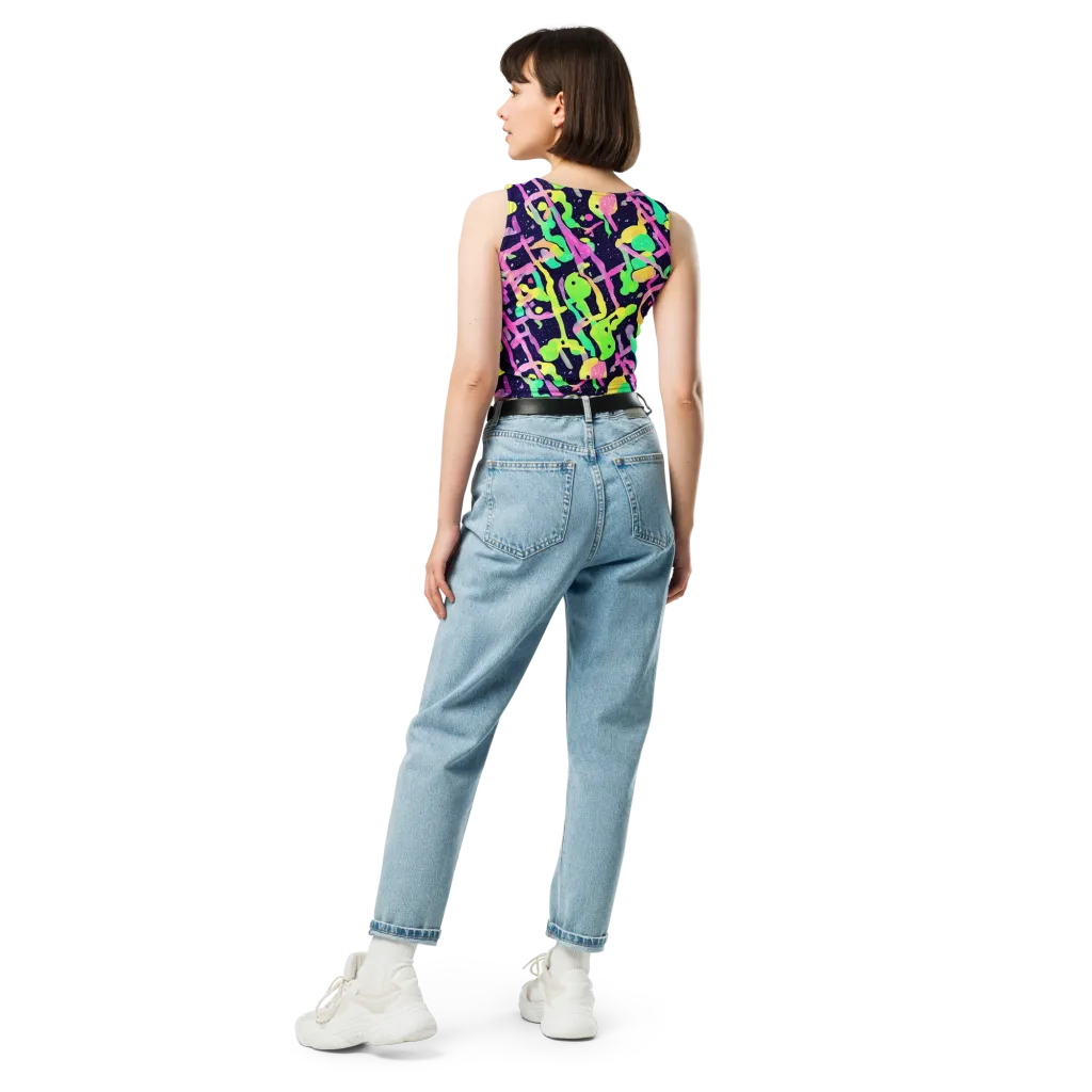 Electric Goo on Crop Top — Back