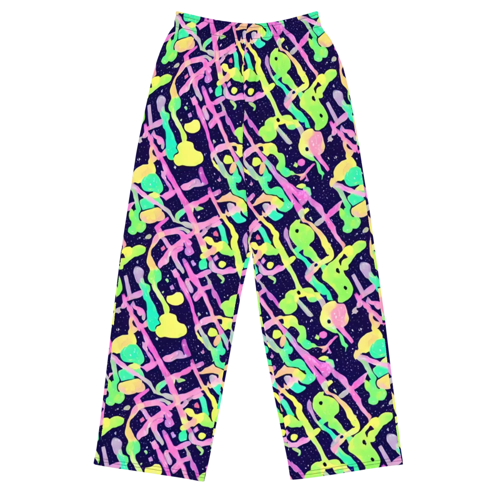 Electric Goo on Wide-Leg Pants — Front