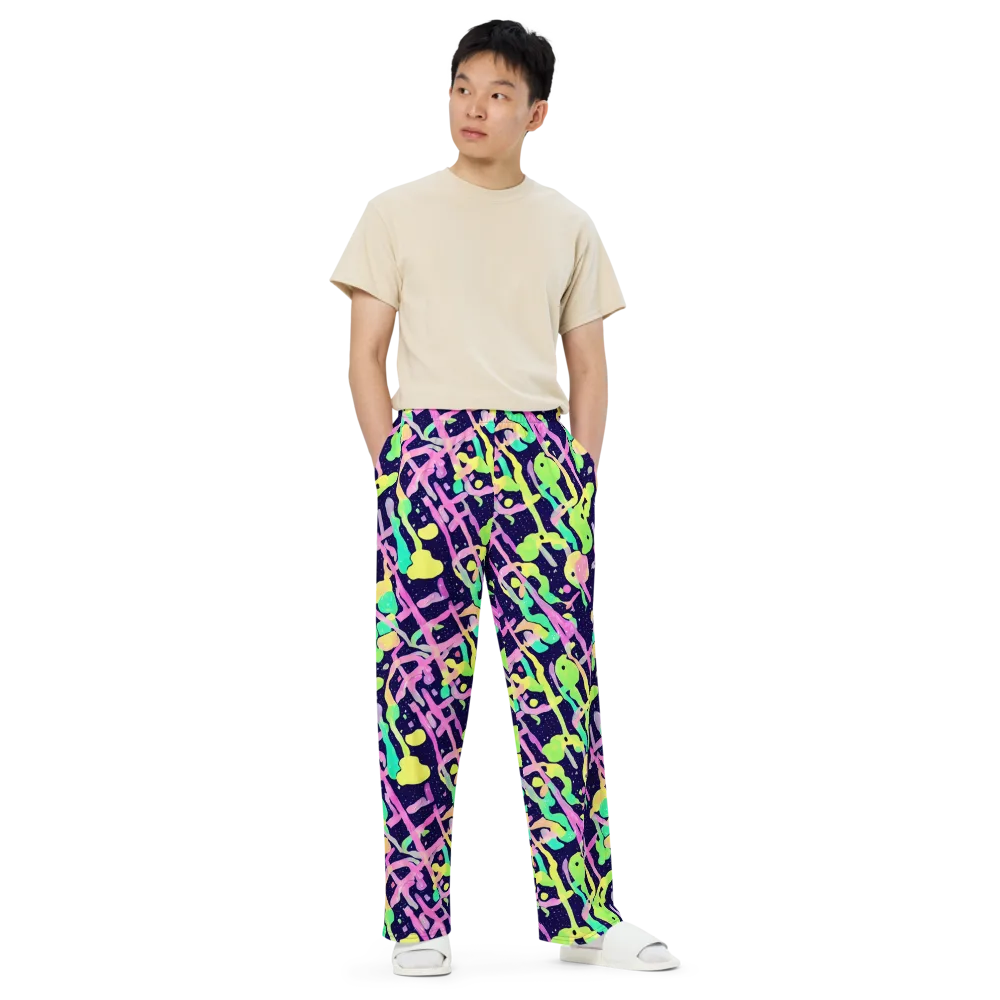 Electric Goo on Wide-Leg Pants — Front