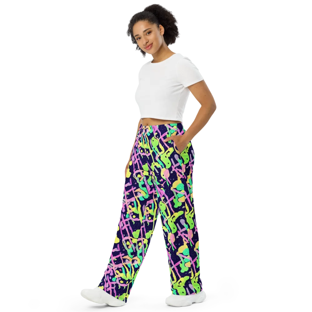 Electric Goo on Wide-Leg Pants — Left Front