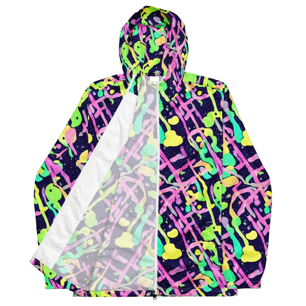 Electric Goo on Men's Windbreaker — Front