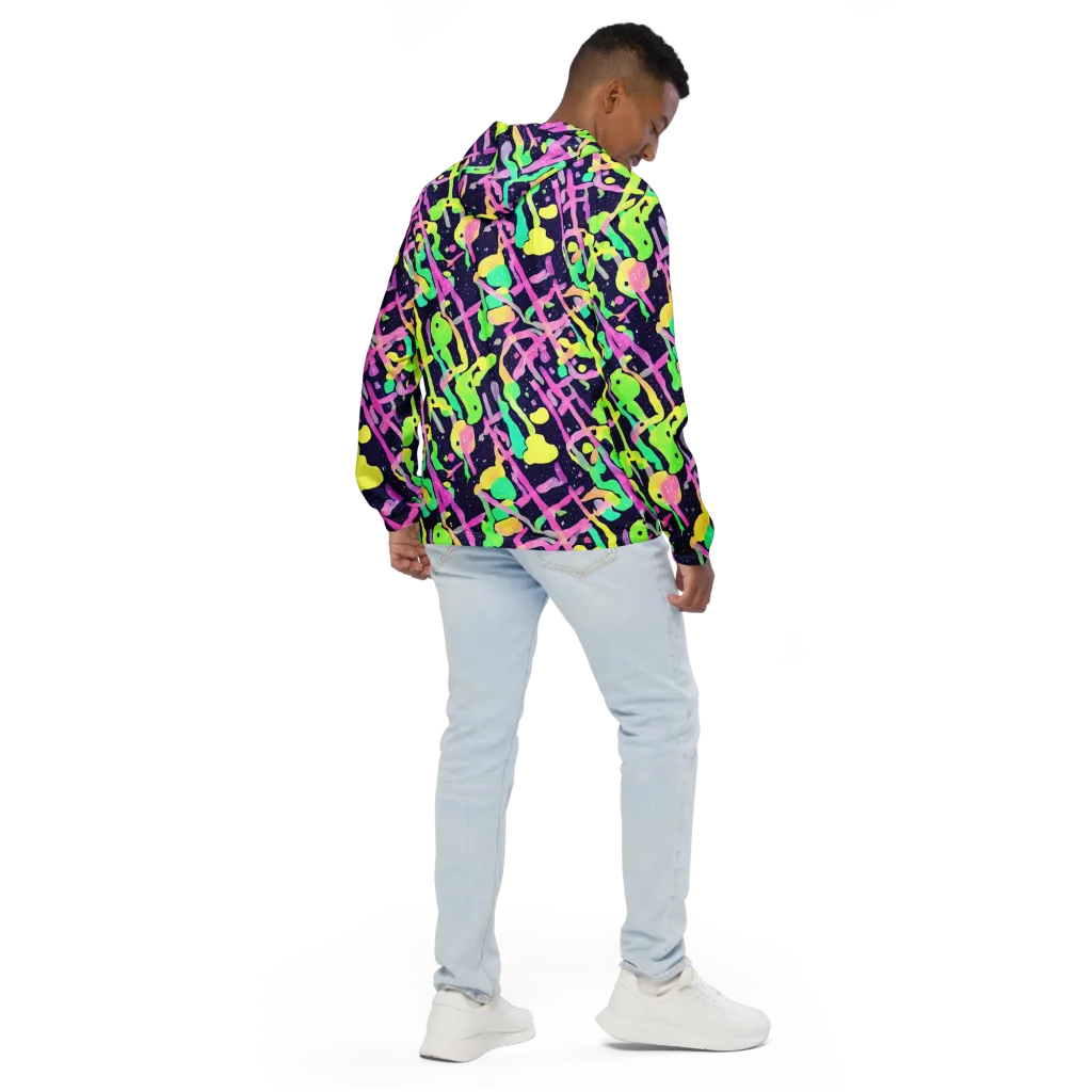 Electric Goo on Men's Windbreaker — Back