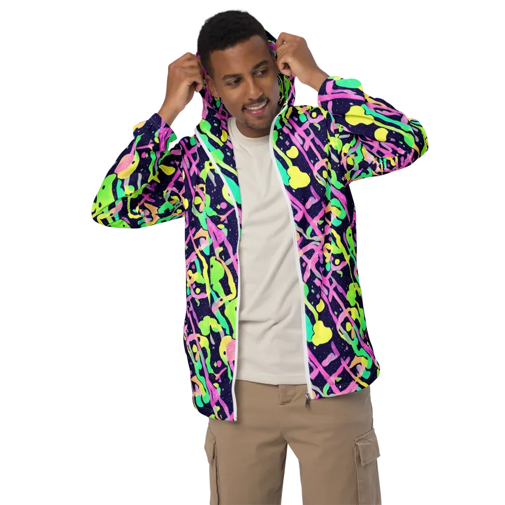 Electric Goo on Men's Windbreaker — Front