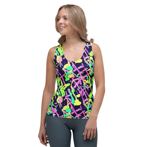 Electric Goo on a Women's Tank Top