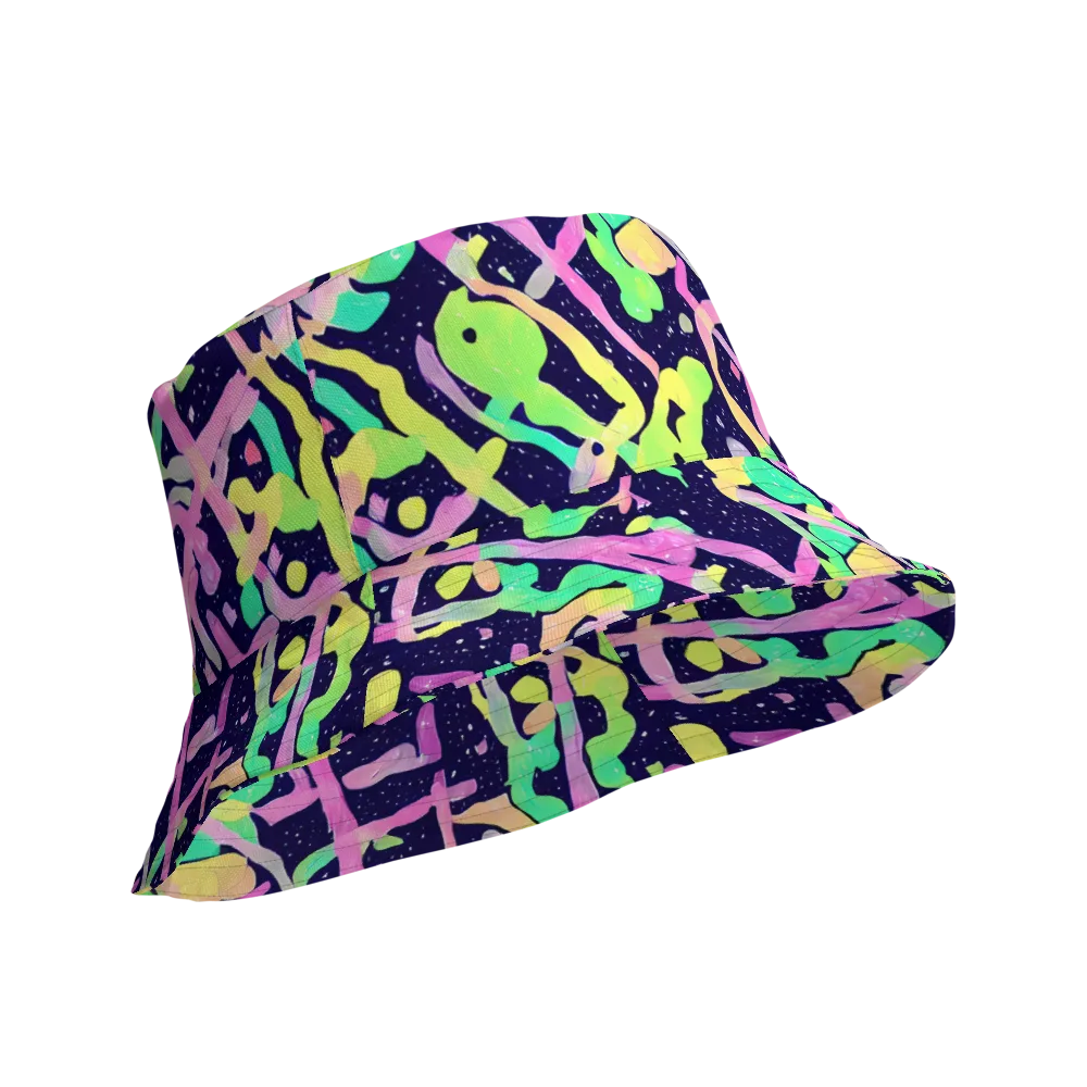 Electric Goo on Reversible Bucket Hat — Product details Outside