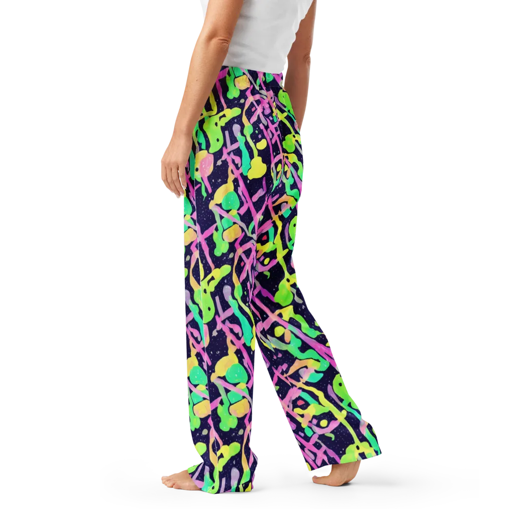 Electric Goo on Women's Pajama Pants — Left