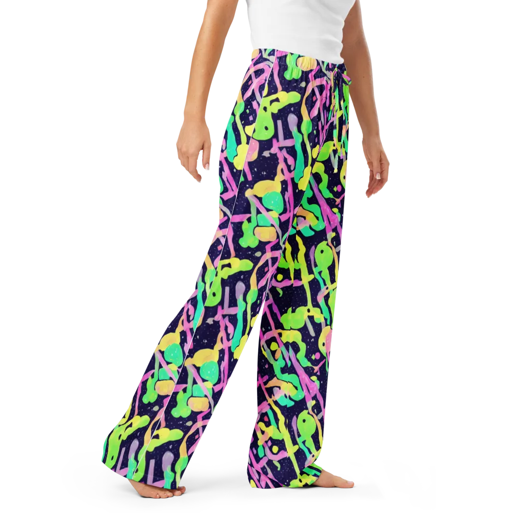 Electric Goo on Women's Pajama Pants — Right Front