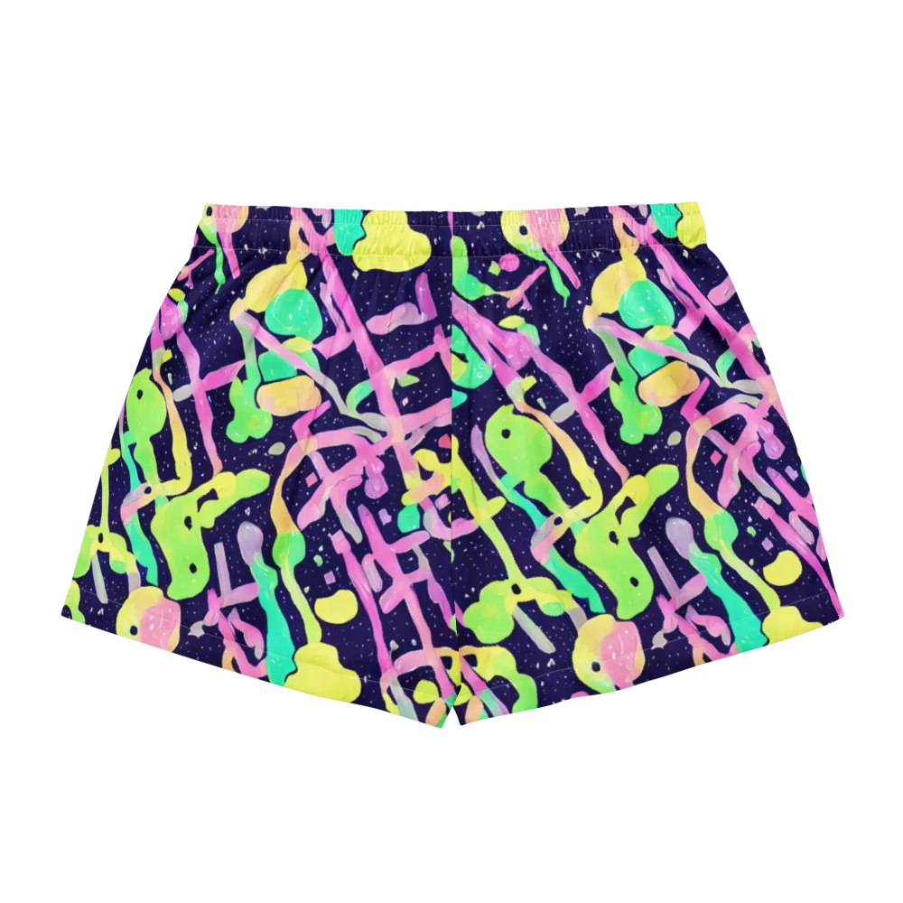 Electric Goo on Women's Pajama Shorts — Back