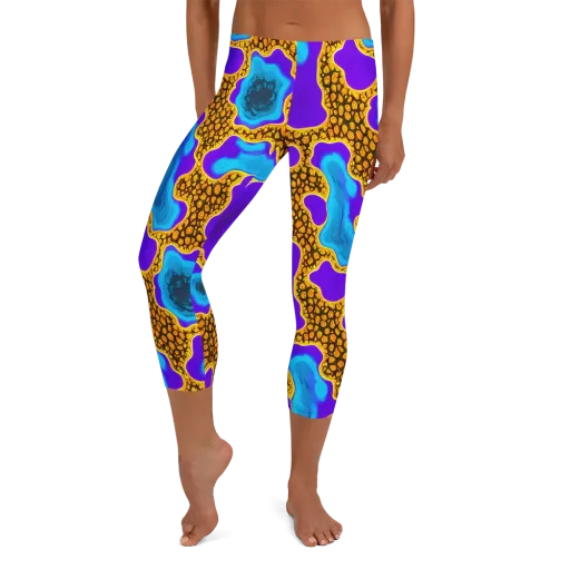 Voltage Vein on a Capri Leggings