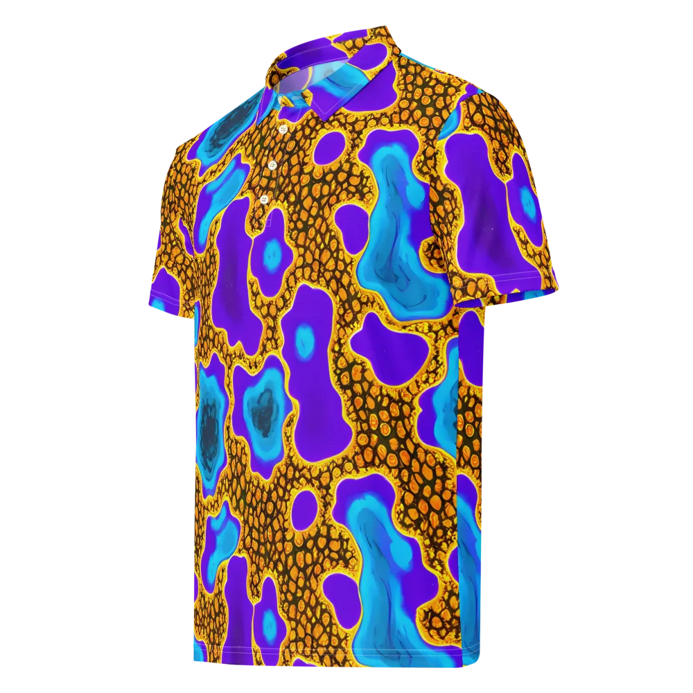 Voltage Vein on Men's Slim Fit Polo Shirt — Left Front