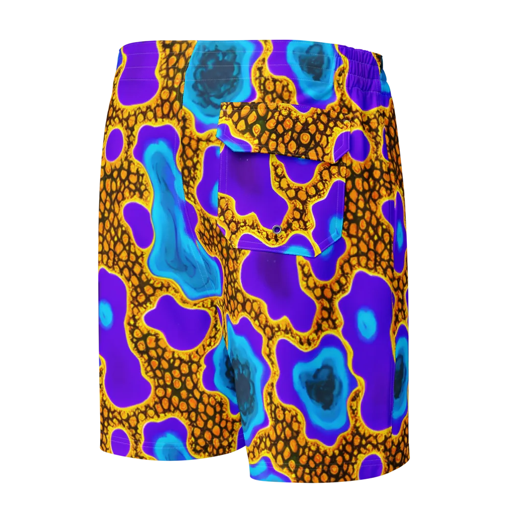 Voltage Vein on Men's Board Shorts — Back