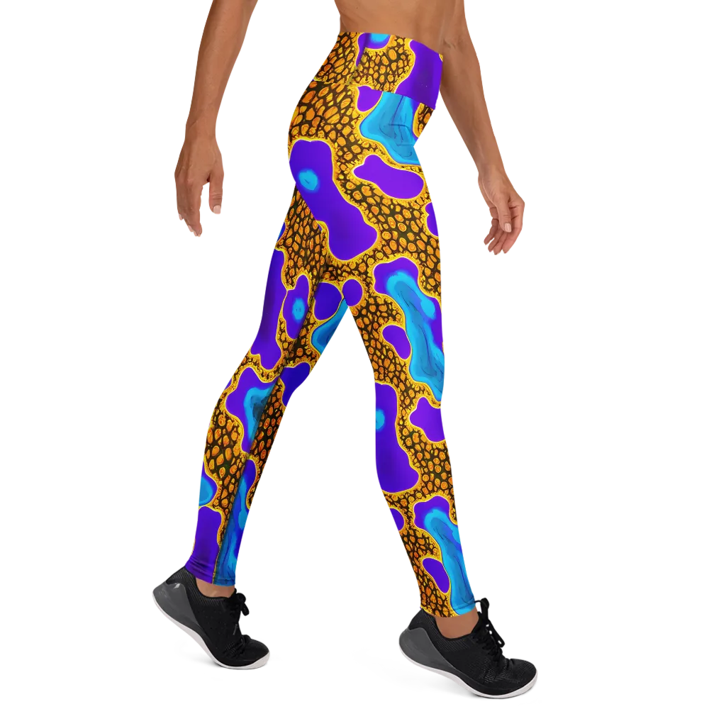 Voltage Vein on Yoga Leggings — Right