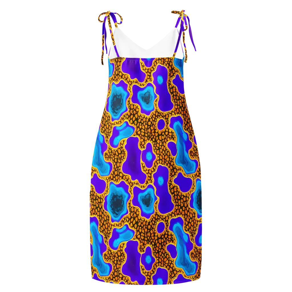 Voltage Vein on Slip Dress — Back
