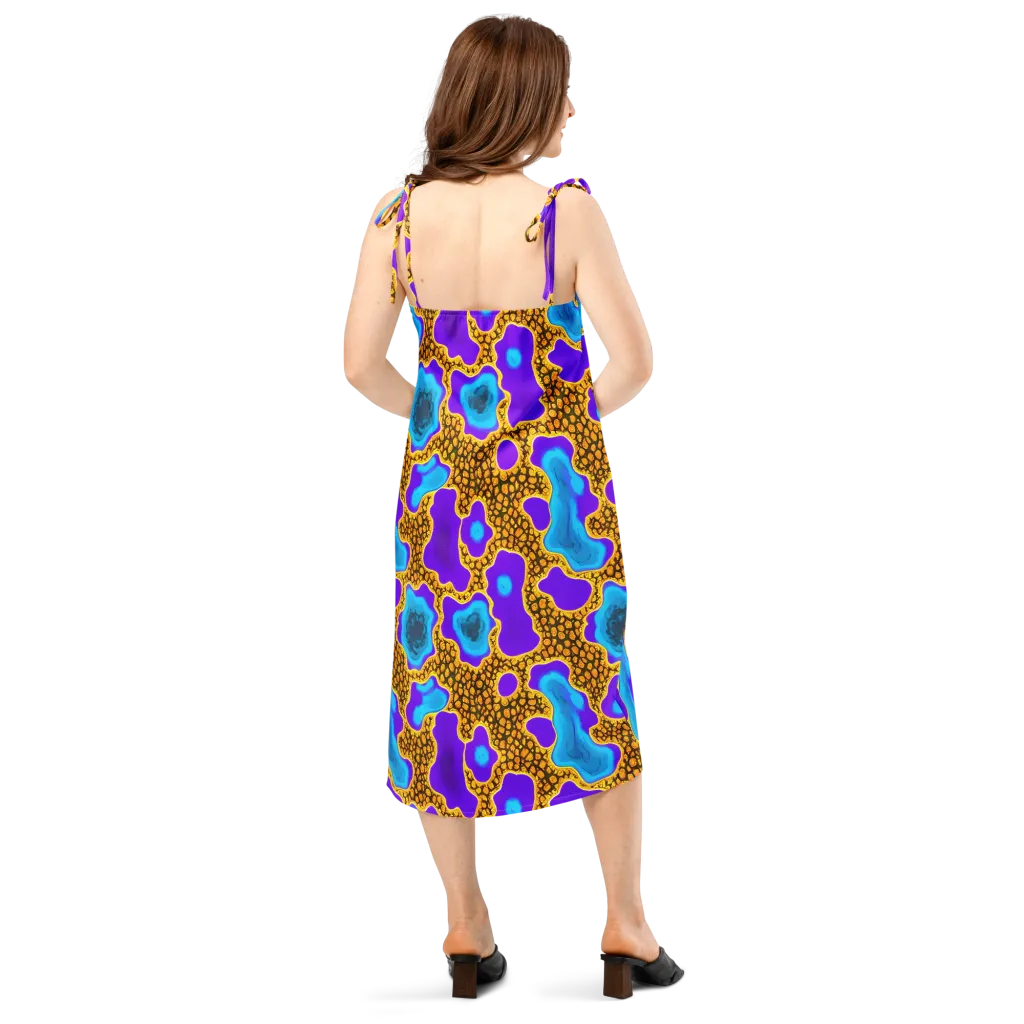 Voltage Vein on Slip Dress — Back