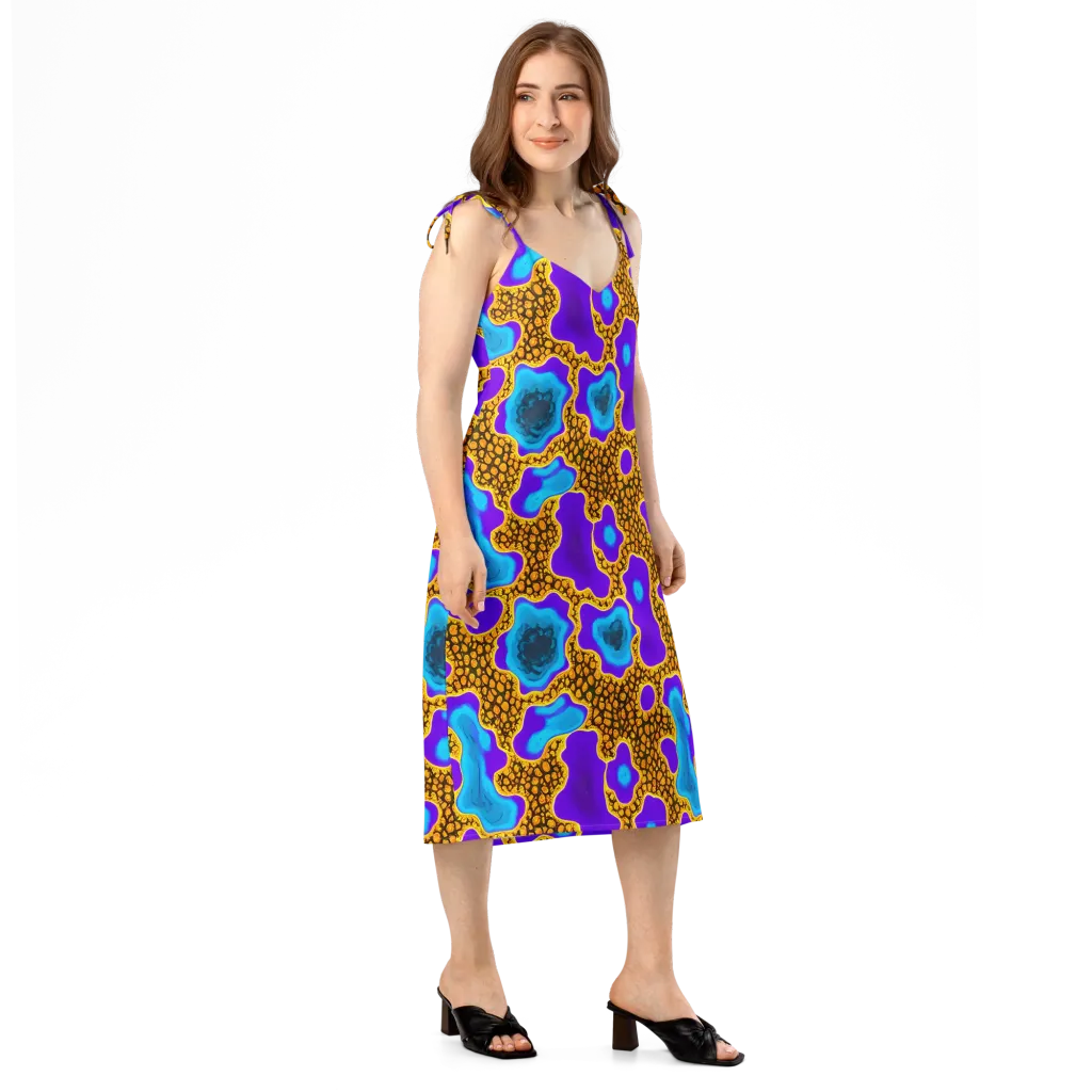 Voltage Vein on Slip Dress — Right Front