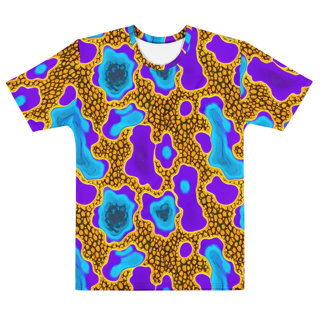 Voltage Vein on Men's Cotton Crew Neck T-Shirt — Front