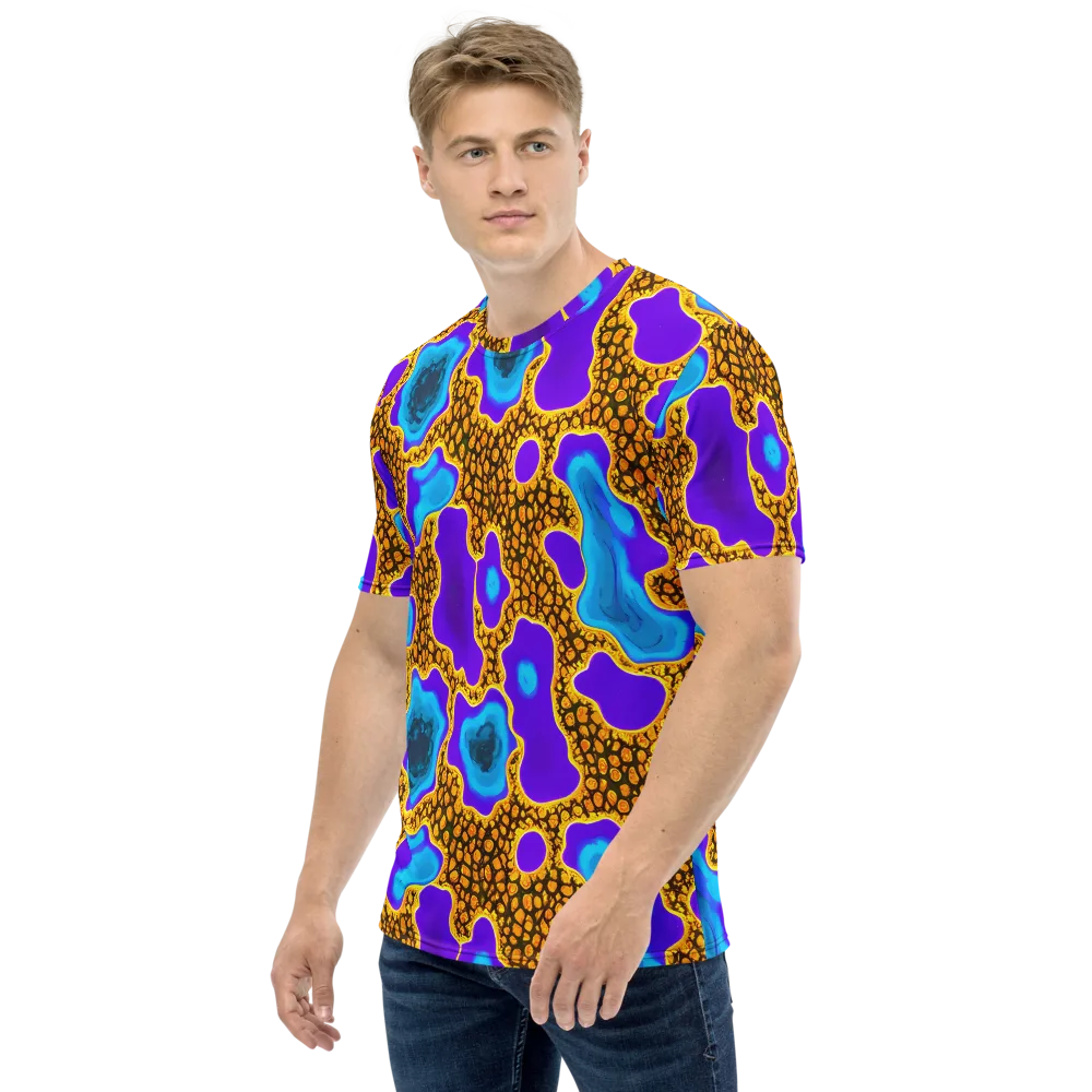 Voltage Vein on Men's Crew Neck T-Shirt — Left