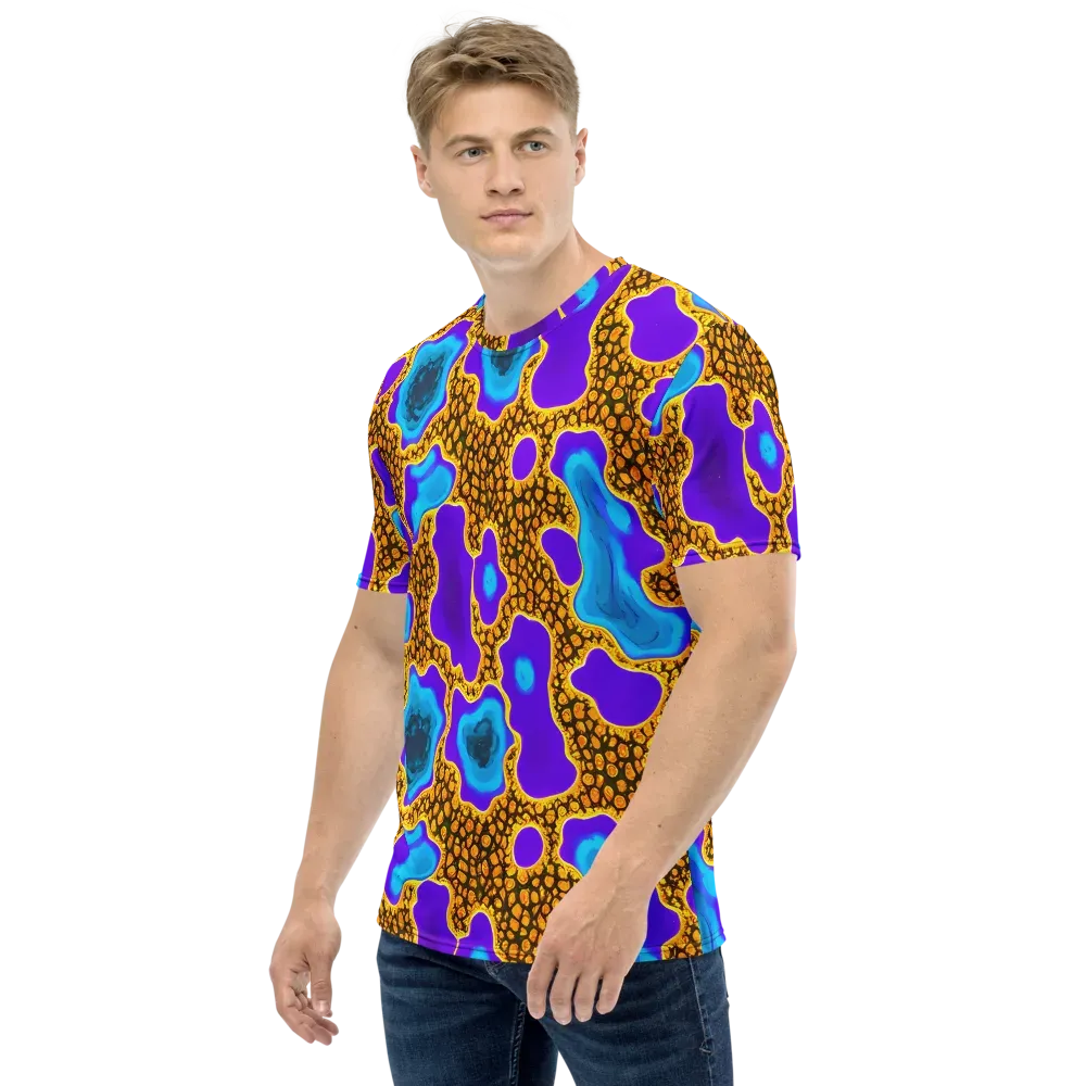 Voltage Vein on Men's Crew Neck T-Shirt — Left