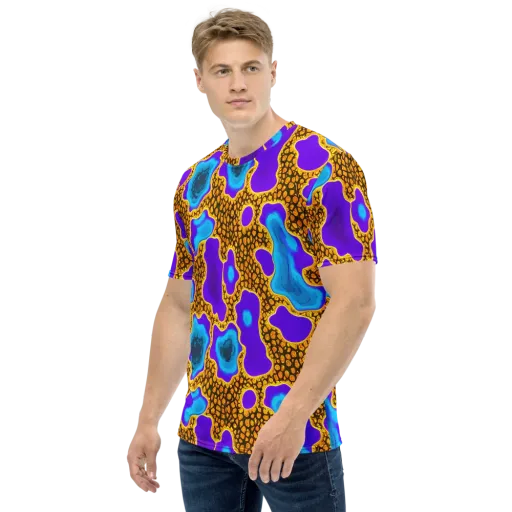 Voltage Vein on a Men's Crew Neck T-Shirt