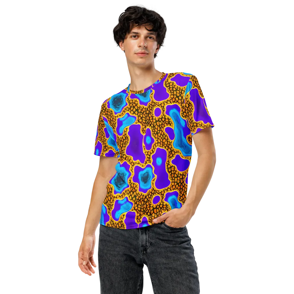 Voltage Vein on Men's Crew Neck T-Shirt — Front