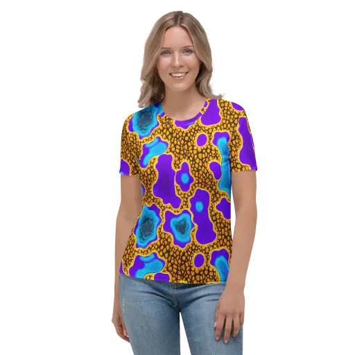 Voltage Vein on a Women's Crew Neck T-Shirt