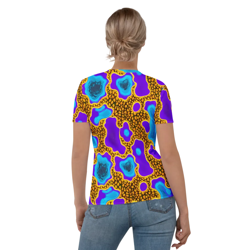 Voltage Vein on Women's Crew Neck T-Shirt — Back