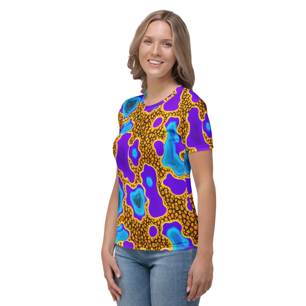 Voltage Vein on Women's Crew Neck T-Shirt — Left