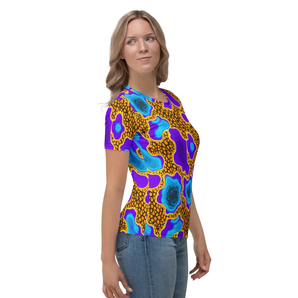Voltage Vein on Women's Crew Neck T-Shirt — Right