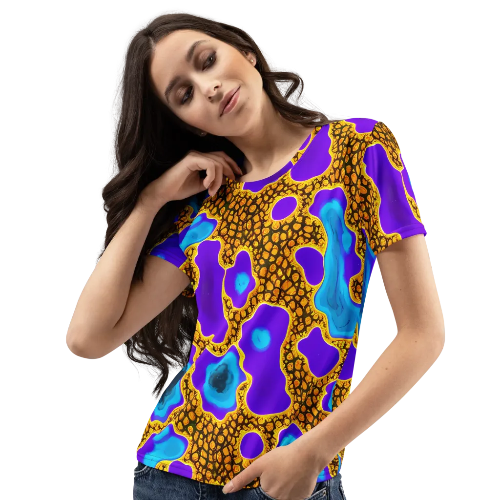 Voltage Vein on Women's Crew Neck T-Shirt — Left Front