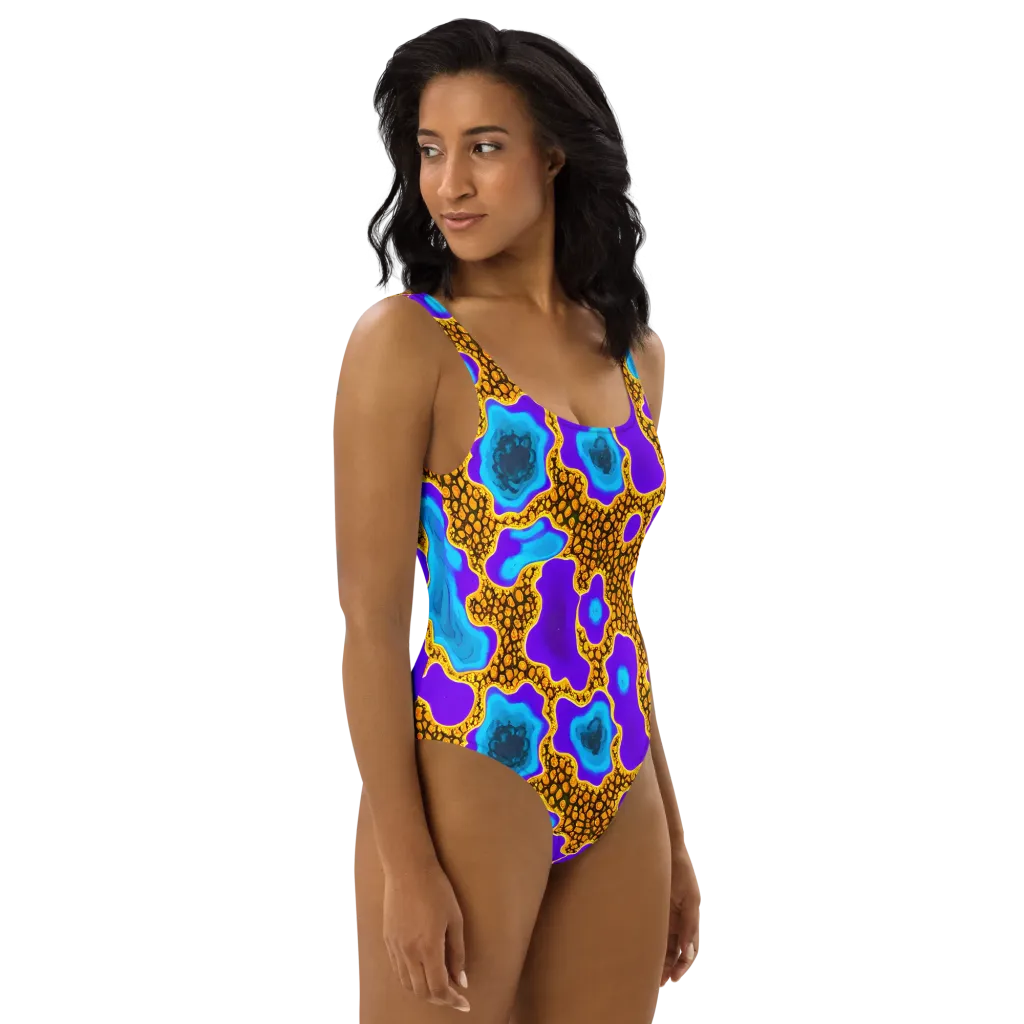 Voltage Vein on One-Piece Swimsuit — Right